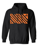 Black Hoodie with Orange Enlightened Design